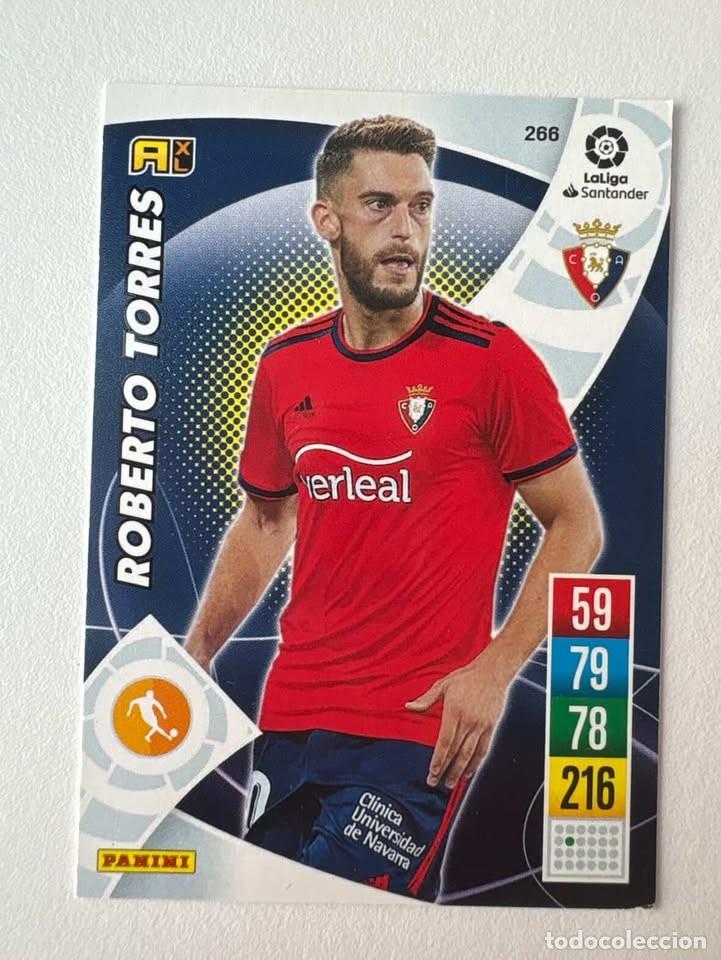 Cromos de f&uacute;tbol: Carta Roberto Torres Osasuna 266 Adrenalyn 2021-22