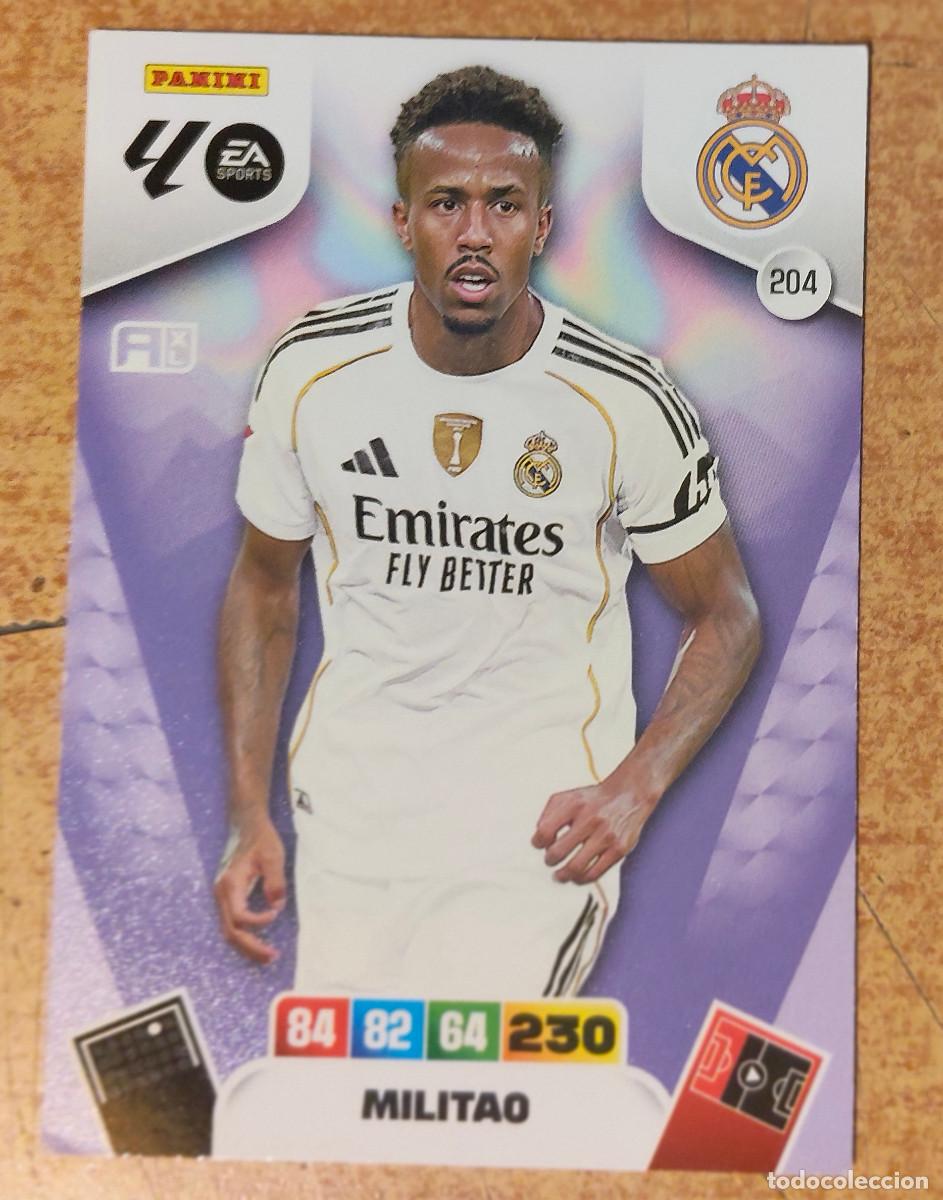 Cromos de f&uacute;tbol: 204 Eder Militao, Real Madrid, Panini Adrenalyn XL La Liga 2025 2026 25 26