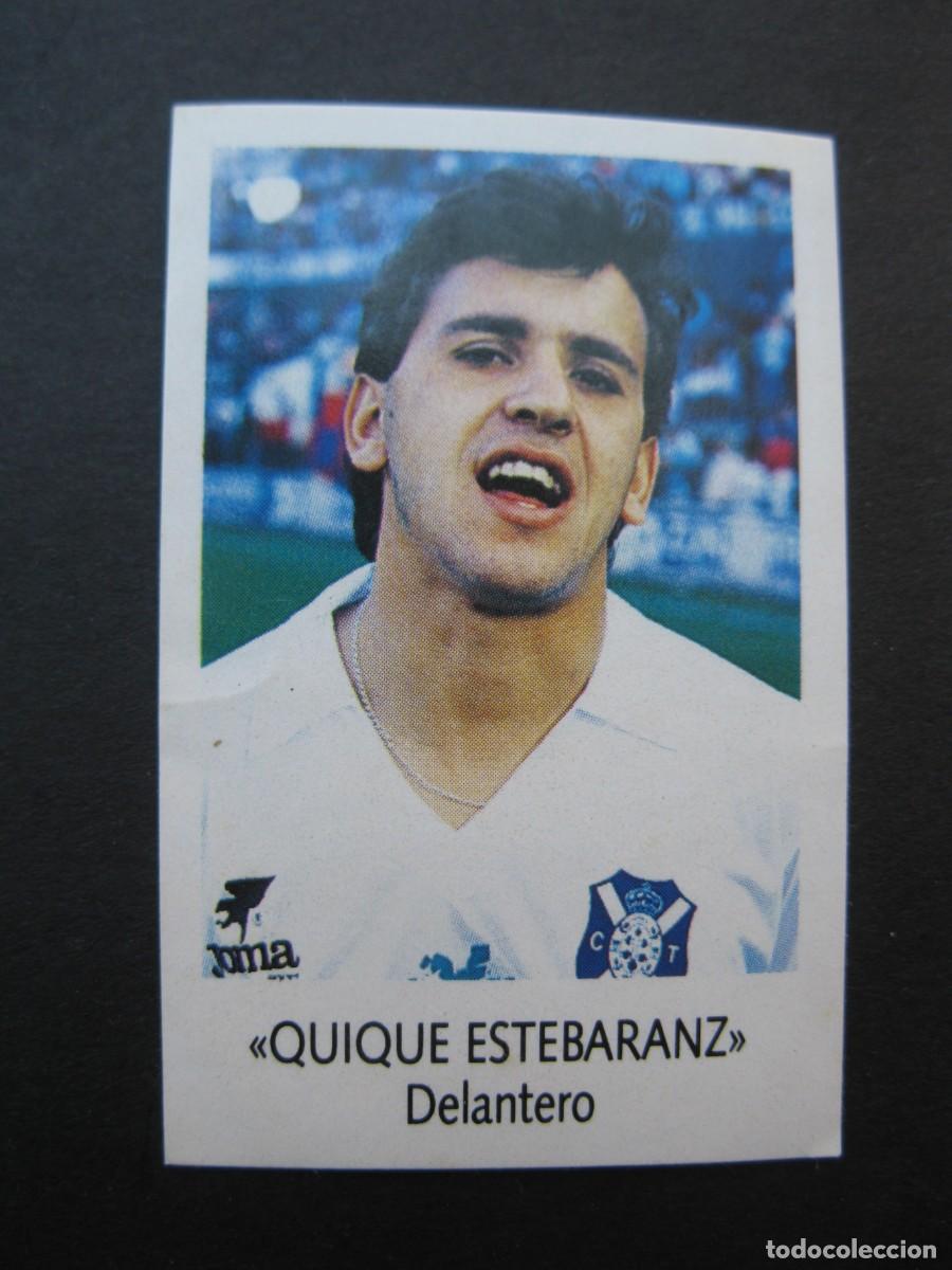 Cromos de f&uacute;tbol: QUIQUE ESTEBARANZ (C.D. TENERIFE) - N&ordm; 202 - LIGA F&Uacute;TBOL 91-92 - BIMBO - NUNCA PEGADO.