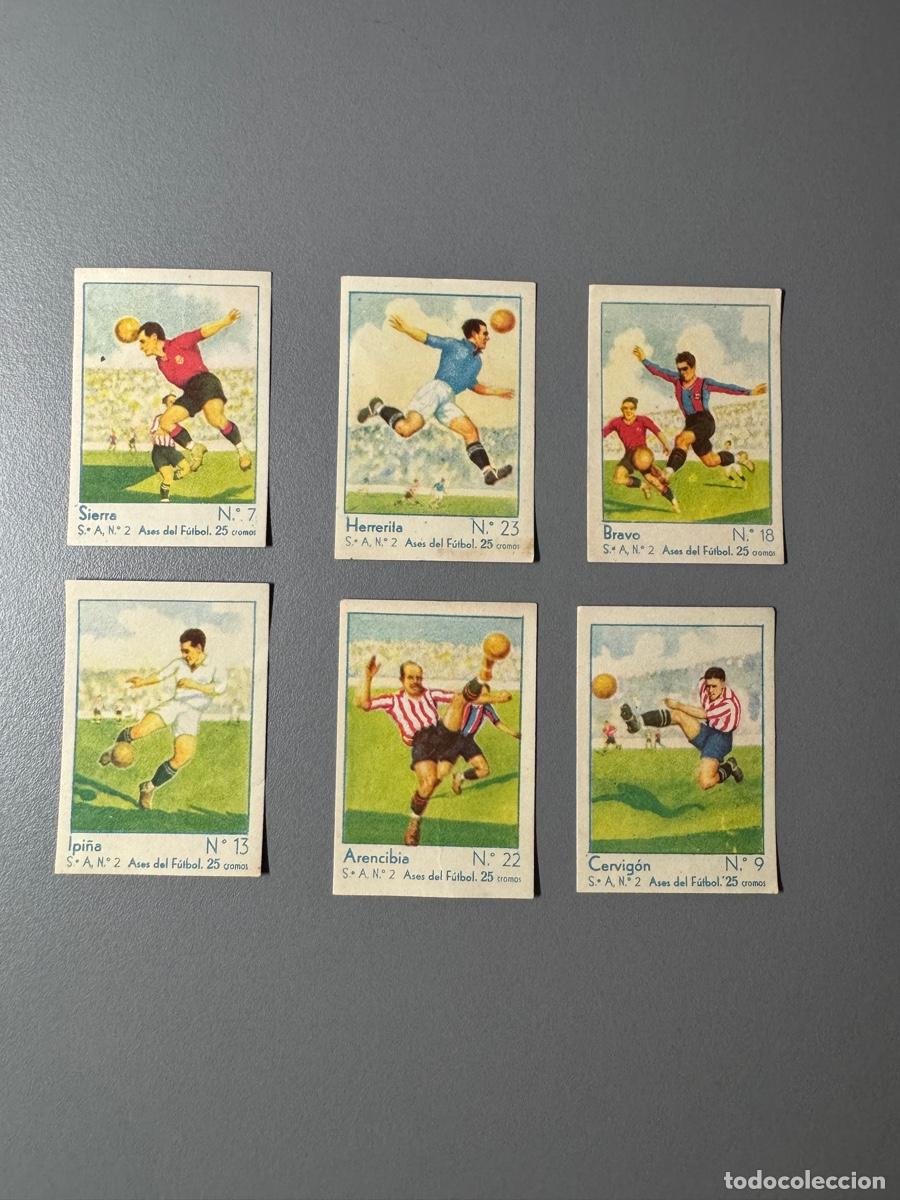 Cartes &agrave; collectionner de Football: 6 CROMOS A&Ntilde;OS 40 BARCELONA MADRID MURCIA OVIEDO CELTA ATLETICO