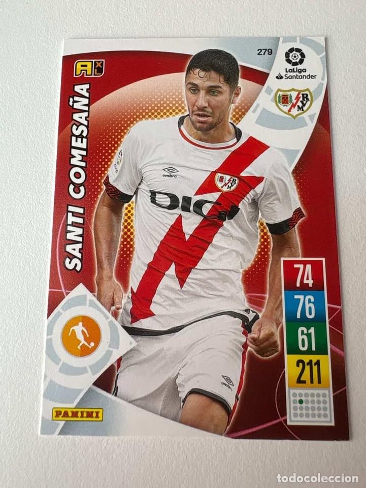 Cromos de f&uacute;tbol: Carta Santi Comesa&ntilde;a Rayo Vallecano 279 Adrenalyn 2021-22