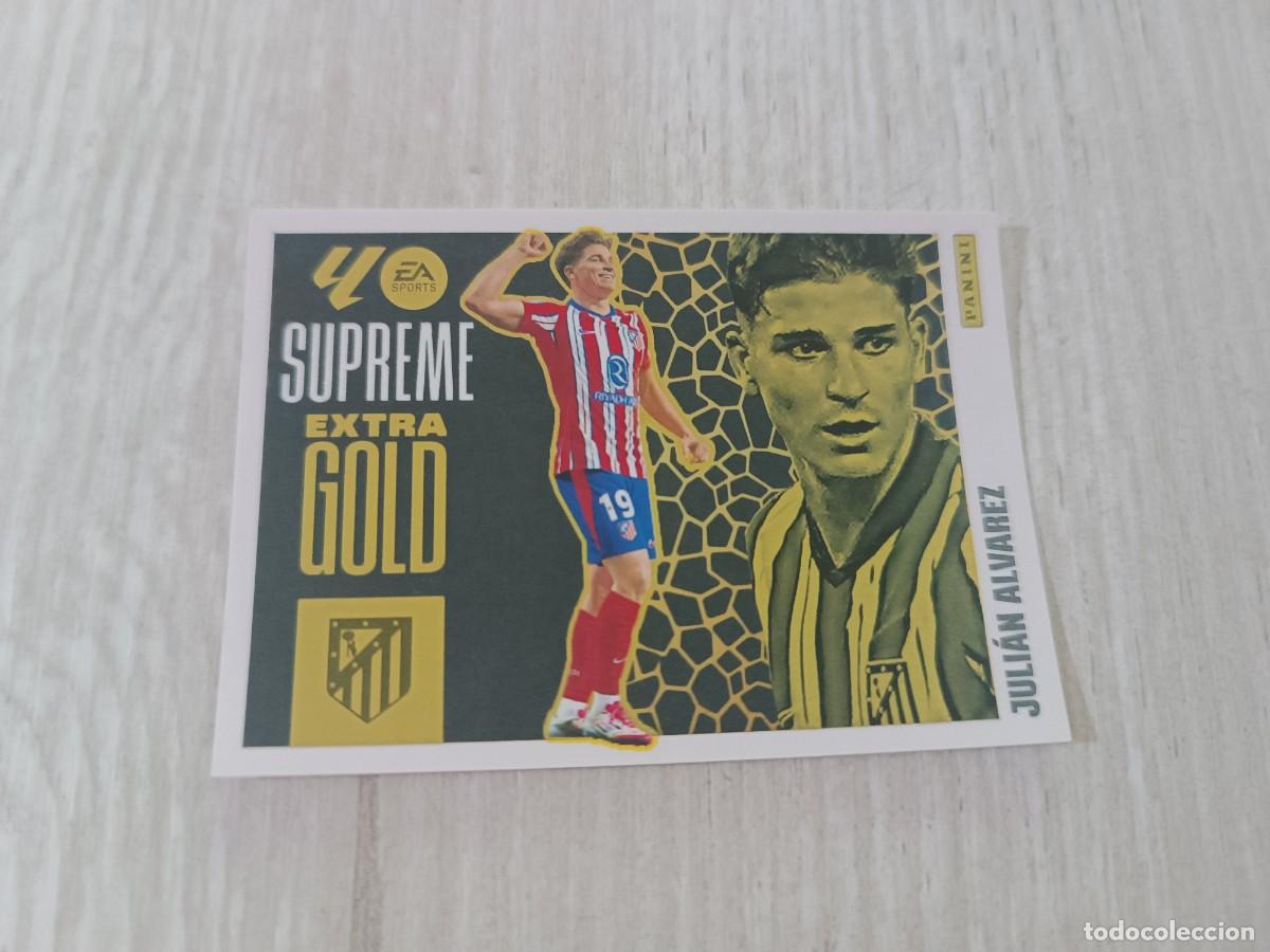 Cartes &agrave; collectionner de Football: JULI&Aacute;N &Aacute;LVAREZ SUPREME EXTRA GOLD LIGA ESTE 2025 2026 25 26. NUNCA PEGADO