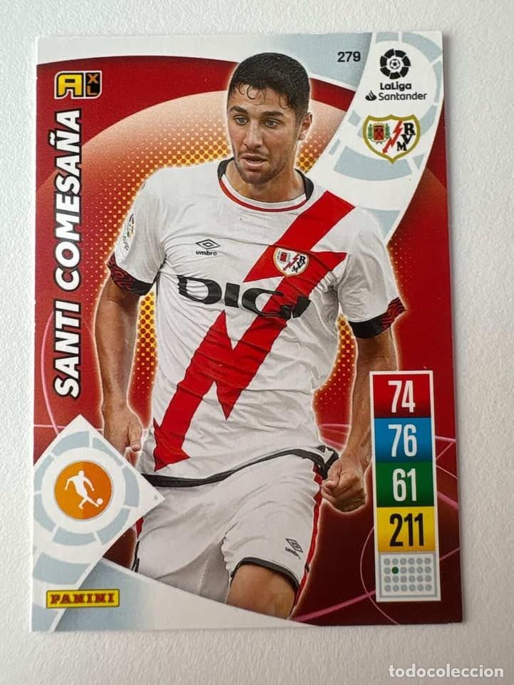 Cromos de f&uacute;tbol: Carta Santi Comesa&ntilde;a Rayo Vallecano 279 Adrenalyn 2021-22