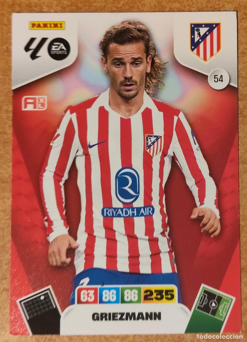 Cromos de f&uacute;tbol: ADRENALYN 2025/2026 54 GRIEZMANN AT. MADRID NUEVO PERFECTO