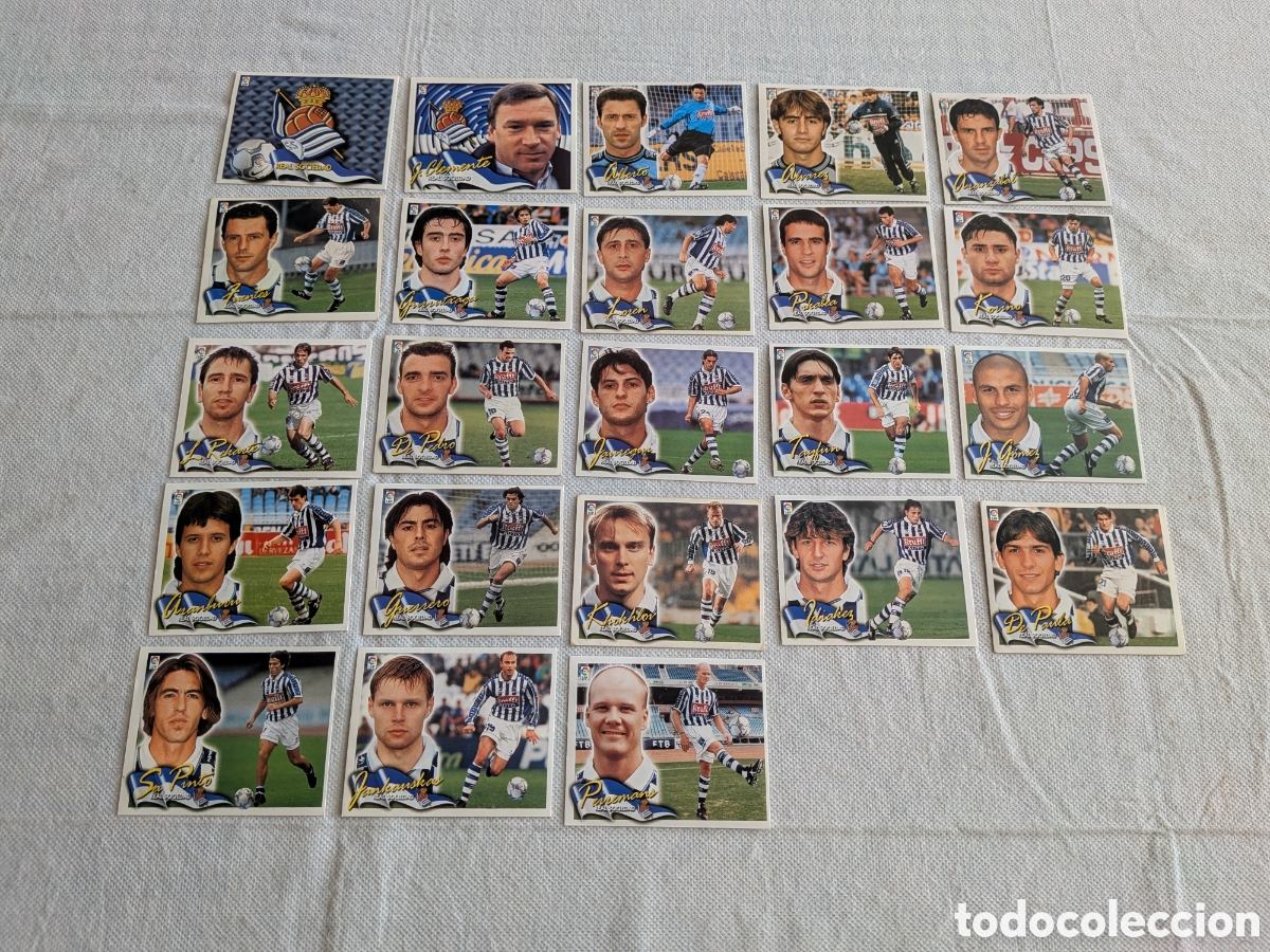 Cartes &agrave; collectionner de Football: Real Sociedad - Ediciones Este 2000-2001, 00-01 - 23 cromos diferentes, nunca pegados