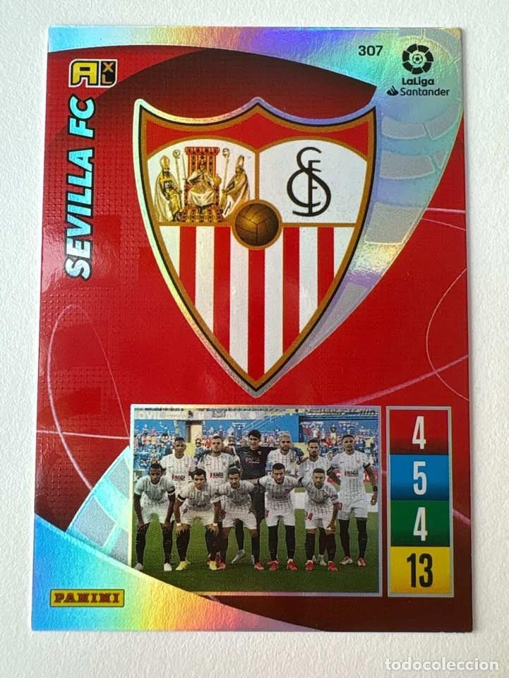 Cromos de f&uacute;tbol: Carta Escudo Sevilla 307 Adrenalyn 2021-22