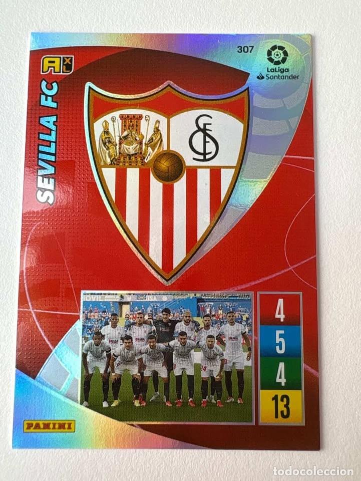 Cromos de f&uacute;tbol: Carta Escudo Sevilla 307 Adrenalyn 2021-22