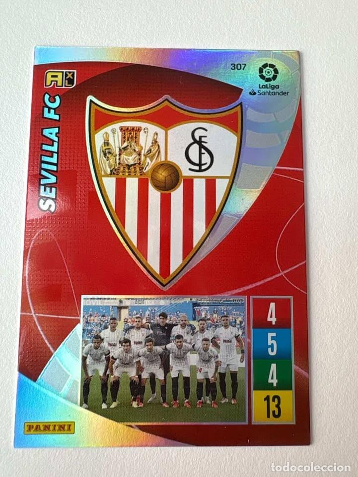 Cromos de f&uacute;tbol: Carta Escudo Sevilla 307 Adrenalyn 2021-22