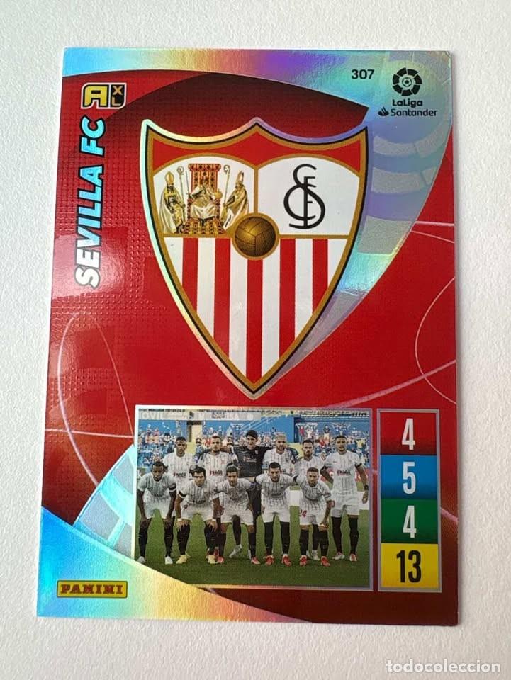 Cromos de f&uacute;tbol: Carta Escudo Sevilla 307 Adrenalyn 2021-22
