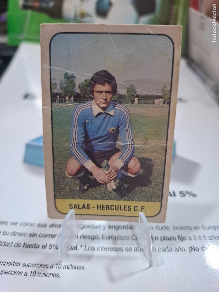 Cartes &agrave; collectionner de Football: SALAS HERCULES COLOCA LIGA 1978 1979 LIGA 78 79 EDICIONES ESTE DESPEGADO CON DOBLECES