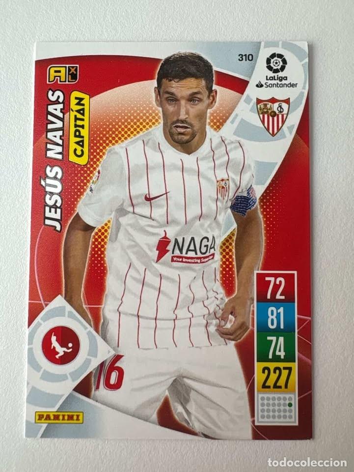 Cromos de f&uacute;tbol: Carta Jes&uacute;s Navas Sevilla 310 Adrenalyn 2021-22