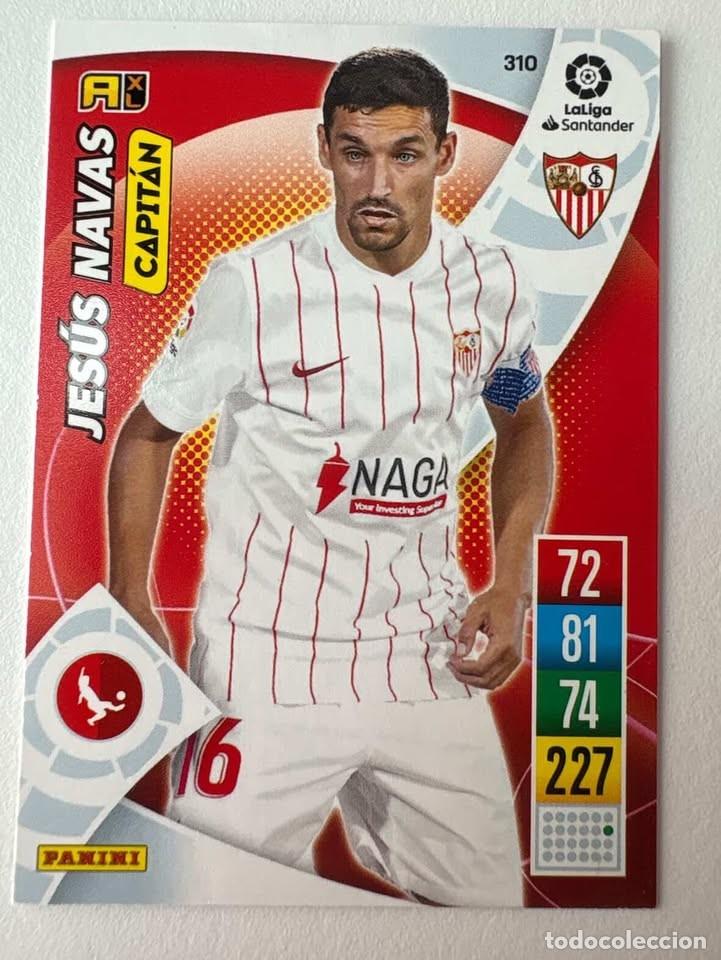 Cromos de f&uacute;tbol: Carta Jes&uacute;s Navas Sevilla 310 Adrenalyn 2021-22