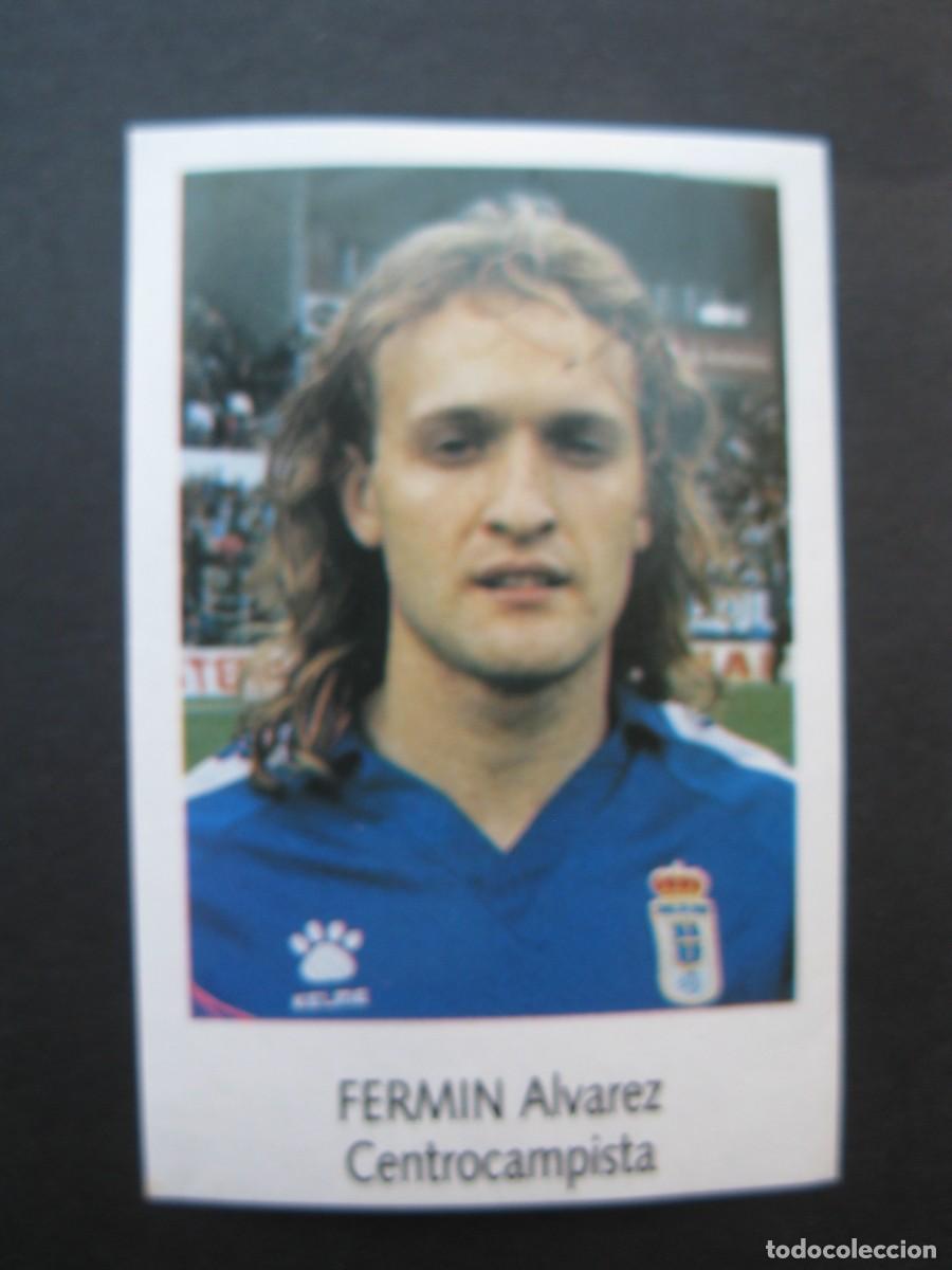 Fu&szlig;ball-Sticker: FERMIN (R. OVIEDO) - N&ordm; 163 - LIGA F&Uacute;TBOL 91-92 - BIMBO - NUNCA PEGADO.