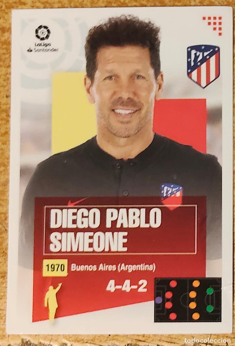Football Stickers: LIGA ESTE 2020 2021 20 21 - PANINI - DIEGO PABLO SIMEONE N&ordm; 1 ATL&Eacute;TICO DE MADRID ENTRENADOR
