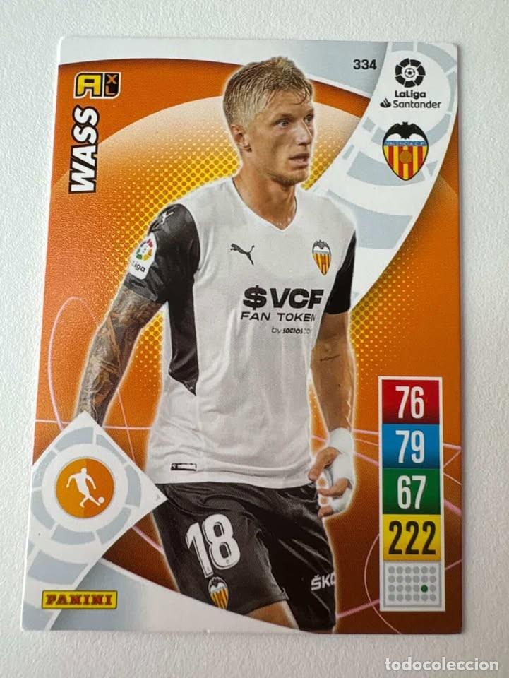 Football Stickers: Carta Wass Valencia 334 Adrenalyn 2021-22