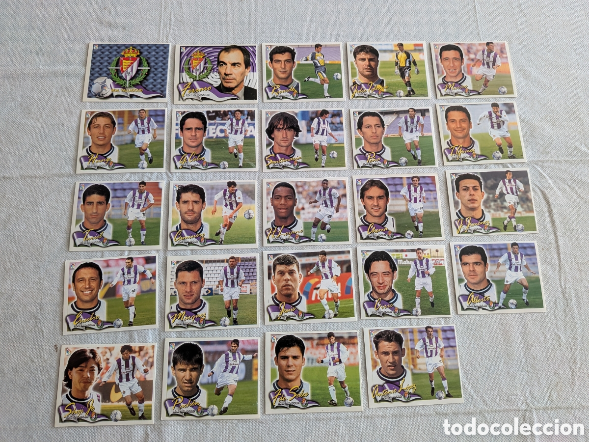 Figurine di Calcio: Valladolid - Ediciones Este 2000-2001, 00-01 - 24 cromos diferentes, nunca pegados