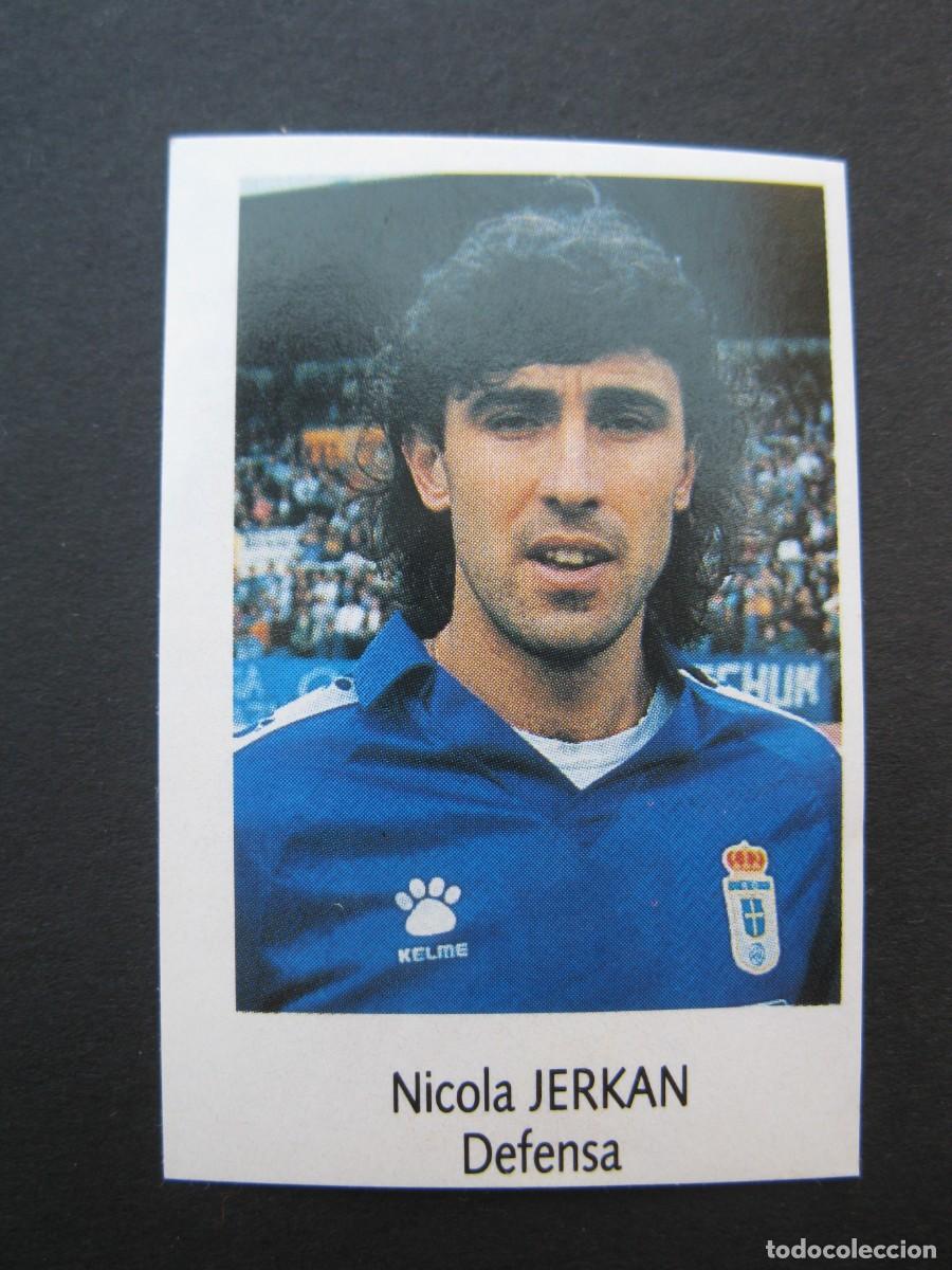 Fu&szlig;ball-Sticker: JERKAN (R. OVIEDO) - N&ordm; 162 - LIGA F&Uacute;TBOL 91-92 - BIMBO - NUNCA PEGADO.