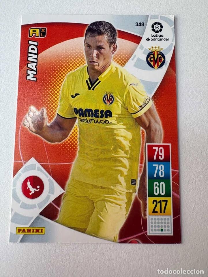 Cromos de f&uacute;tbol: Carta Mandi Villareal 348 Adrenalyn 2021-22