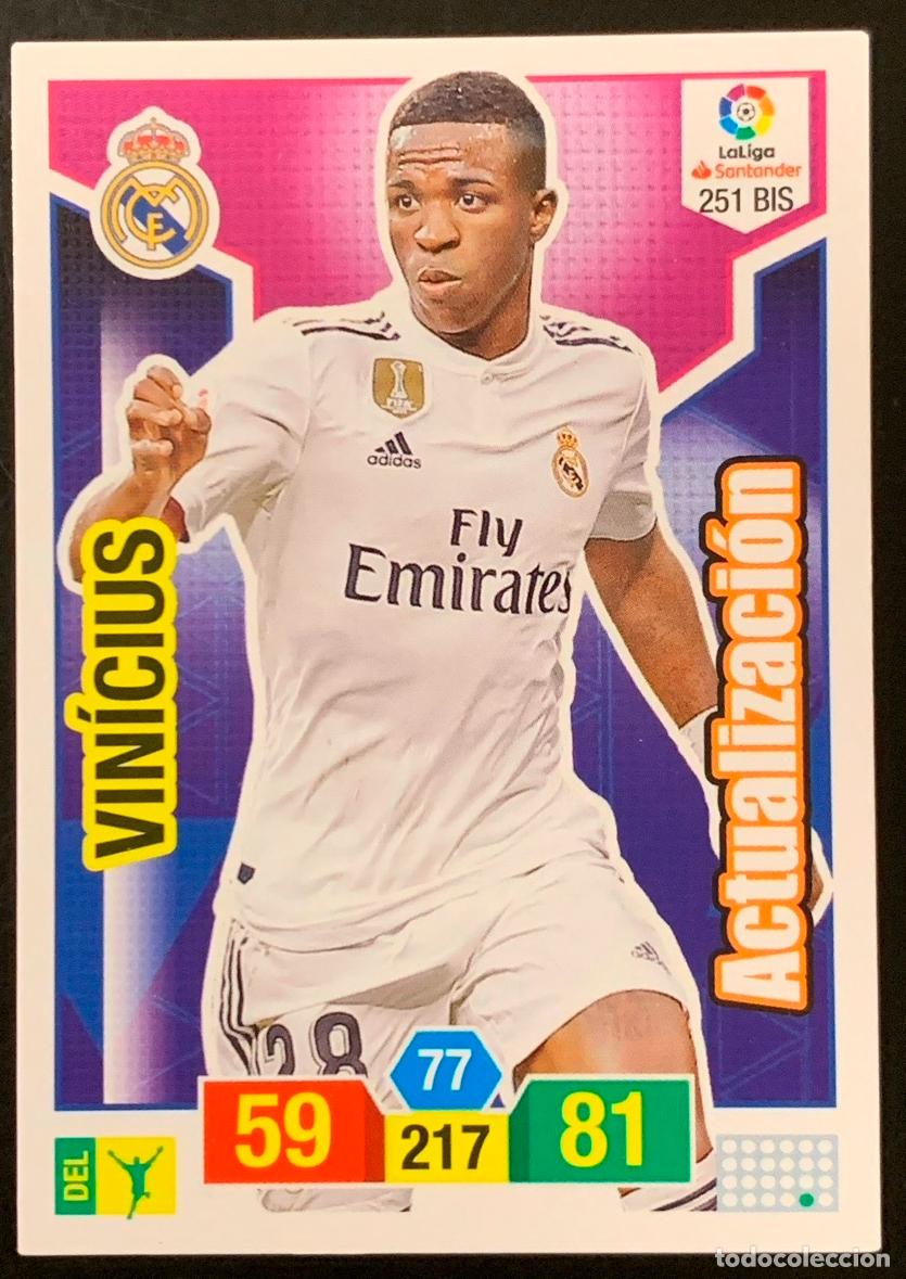 Cromos de f&uacute;tbol: Vinicius Rookie 251 Bis Real Madrid Adrenalyn 2018/19