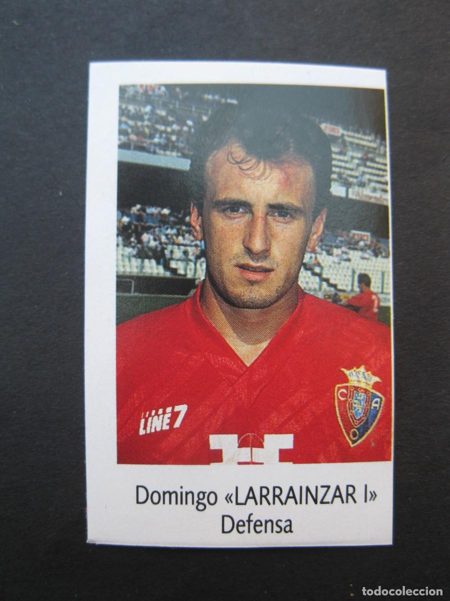 Cromos de f&uacute;tbol: LARRAINZAR I (C.A. OSASUNA) - N&ordm; 149 - LIGA F&Uacute;TBOL 91-92 - BIMBO - NUNCA PEGADO.