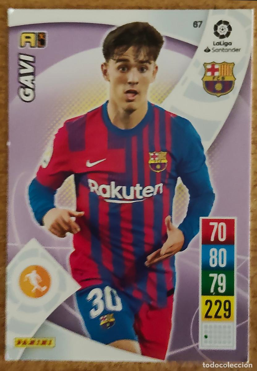 Cromos de f&uacute;tbol: CARD ROOKIE 21 22 ADRENALYN XL 67 GAVI FC BARCELONA 2021 2022 PANINI