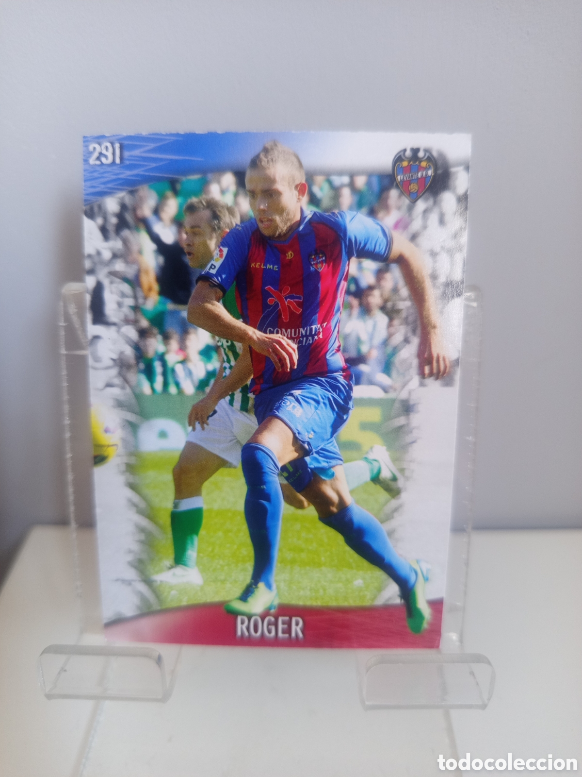 Fu&szlig;ball-Sticker: ❇️ CROMO CARD ⚽ ROGER LEVANTE 291 FICHAS LIGA QUIZ GAME 2014 13 14 2013 2014 MUNDICROMO ❇️