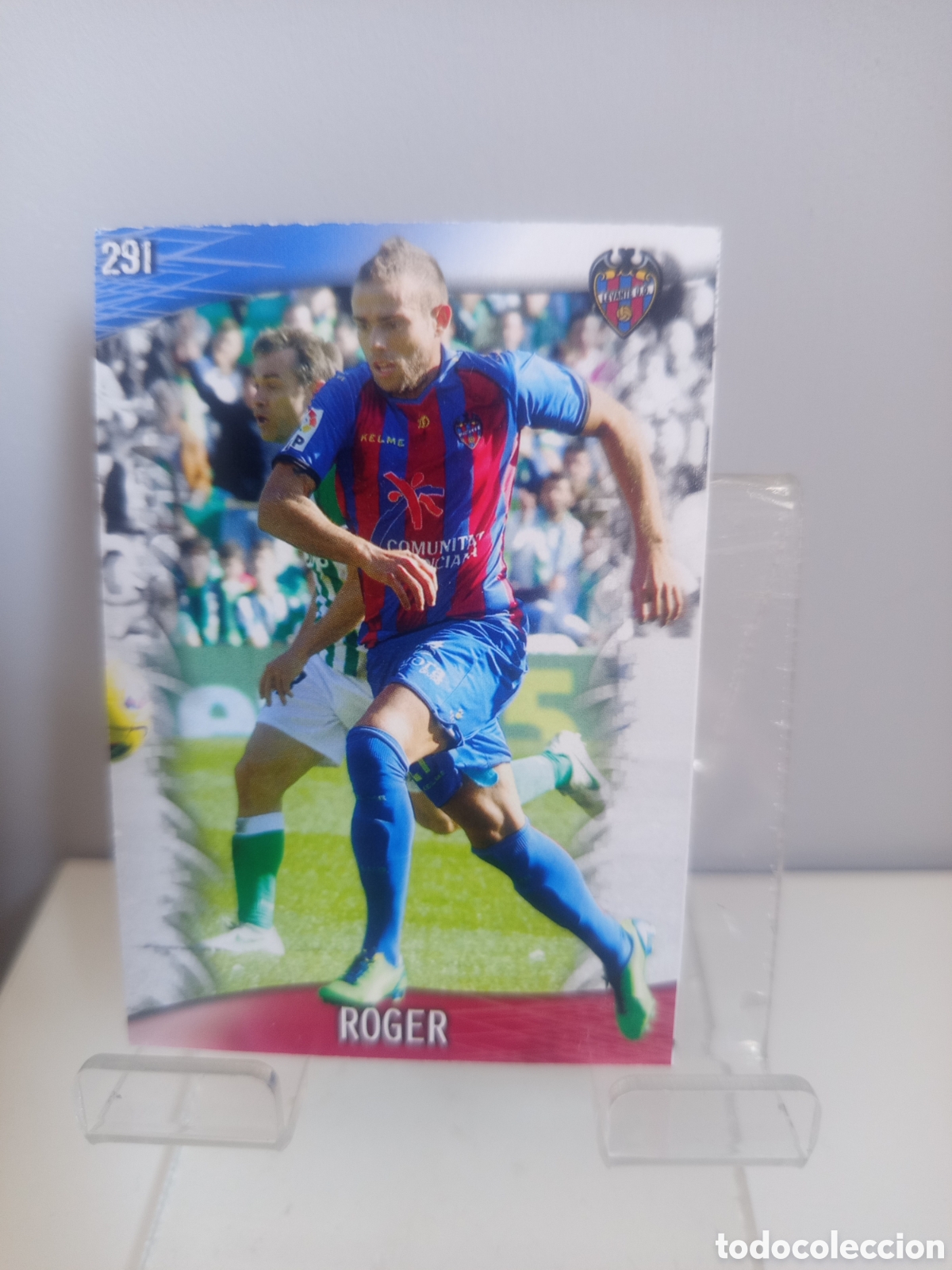 Fu&szlig;ball-Sticker: ❇️ CROMO CARD ⚽ ROGER LEVANTE 291 FICHAS LIGA QUIZ GAME 2014 13 14 2013 2014 MUNDICROMO ❇️