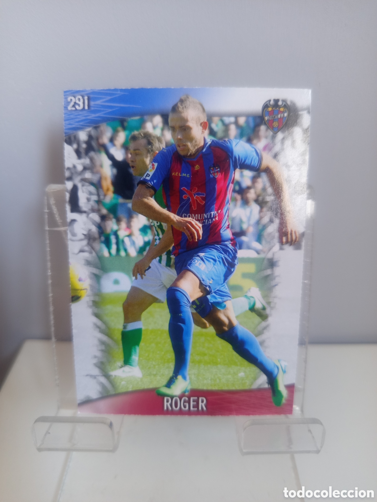 Fu&szlig;ball-Sticker: ❇️ CROMO CARD ⚽ ROGER LEVANTE 291 FICHAS LIGA QUIZ GAME 2014 13 14 2013 2014 MUNDICROMO ❇️