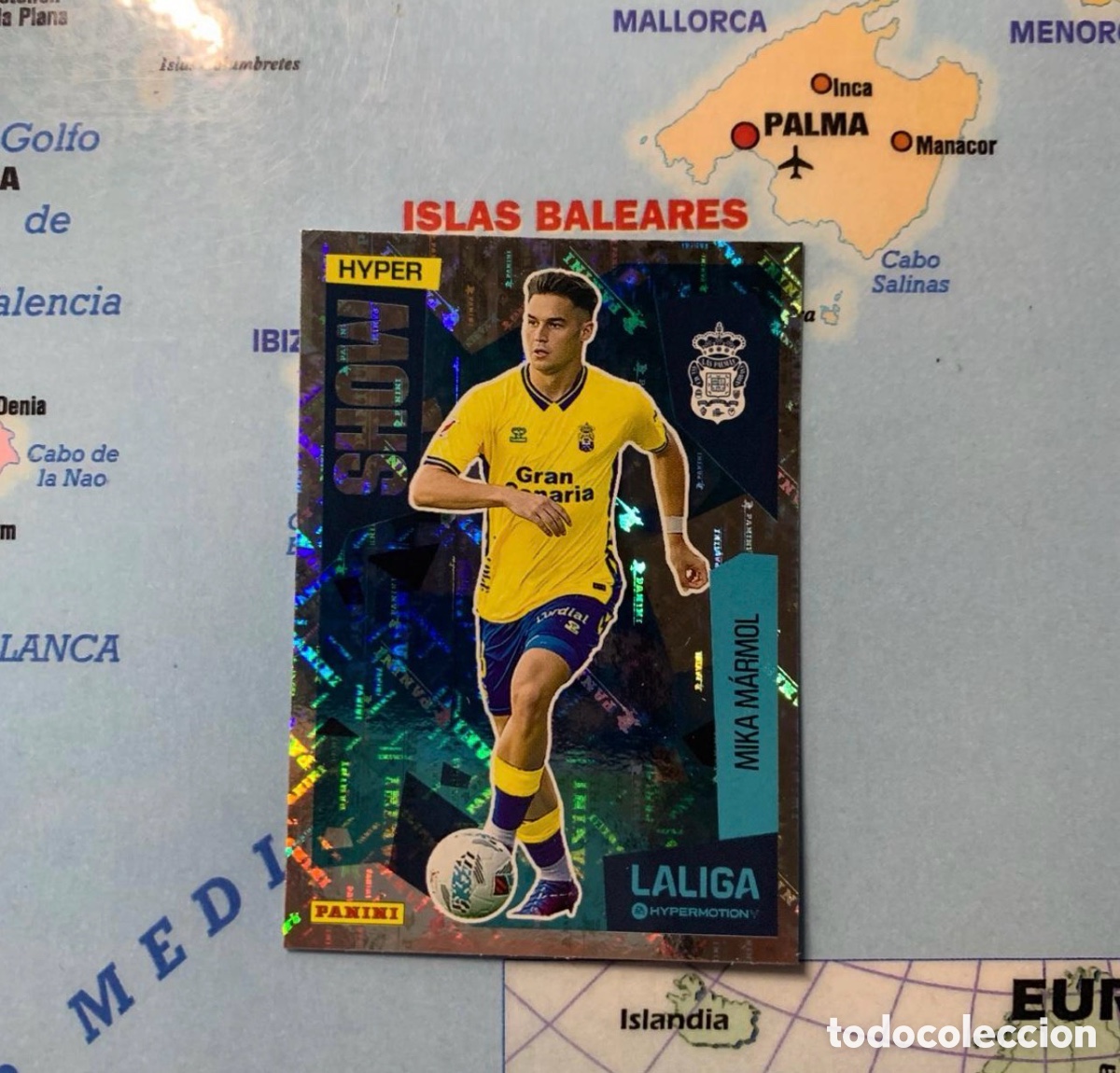 Cromos de f&uacute;tbol: Mika M&aacute;rmol Hyper Show n&uacute;mero 431 de las Palmas cromo liga Hypermotion 25-26 2025-2026