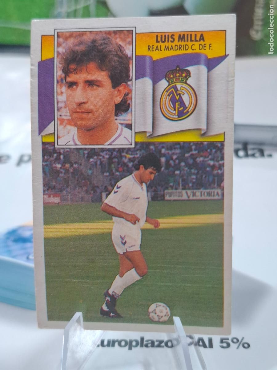 Football Stickers: MILLA REAL MADRID FICHAJE 35 LIGA 1990 1991 LIGA 90 91 EDICIONES ESTE DESPEGADO