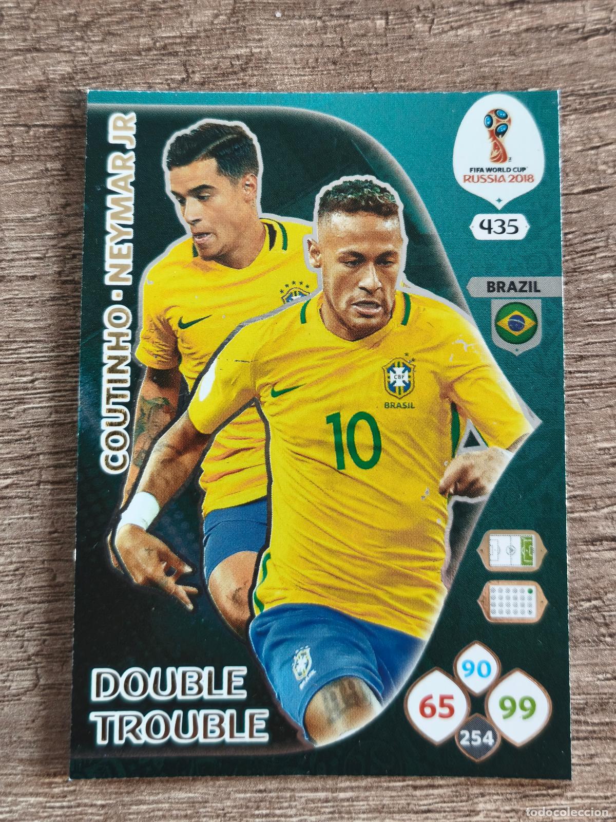 Cromos de f&uacute;tbol: coutinho neymar, rusia 2018 fifa double trouble