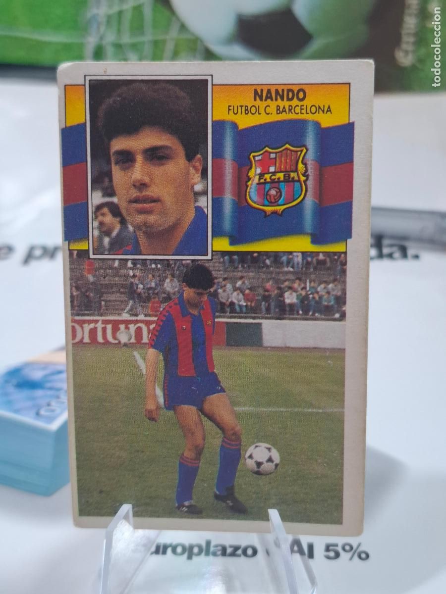 Football Stickers: NANDO BARCELONA FICHAJE 34 LIGA 1990 1991 LIGA 90 91 EDICIONES ESTE DESPEGADO
