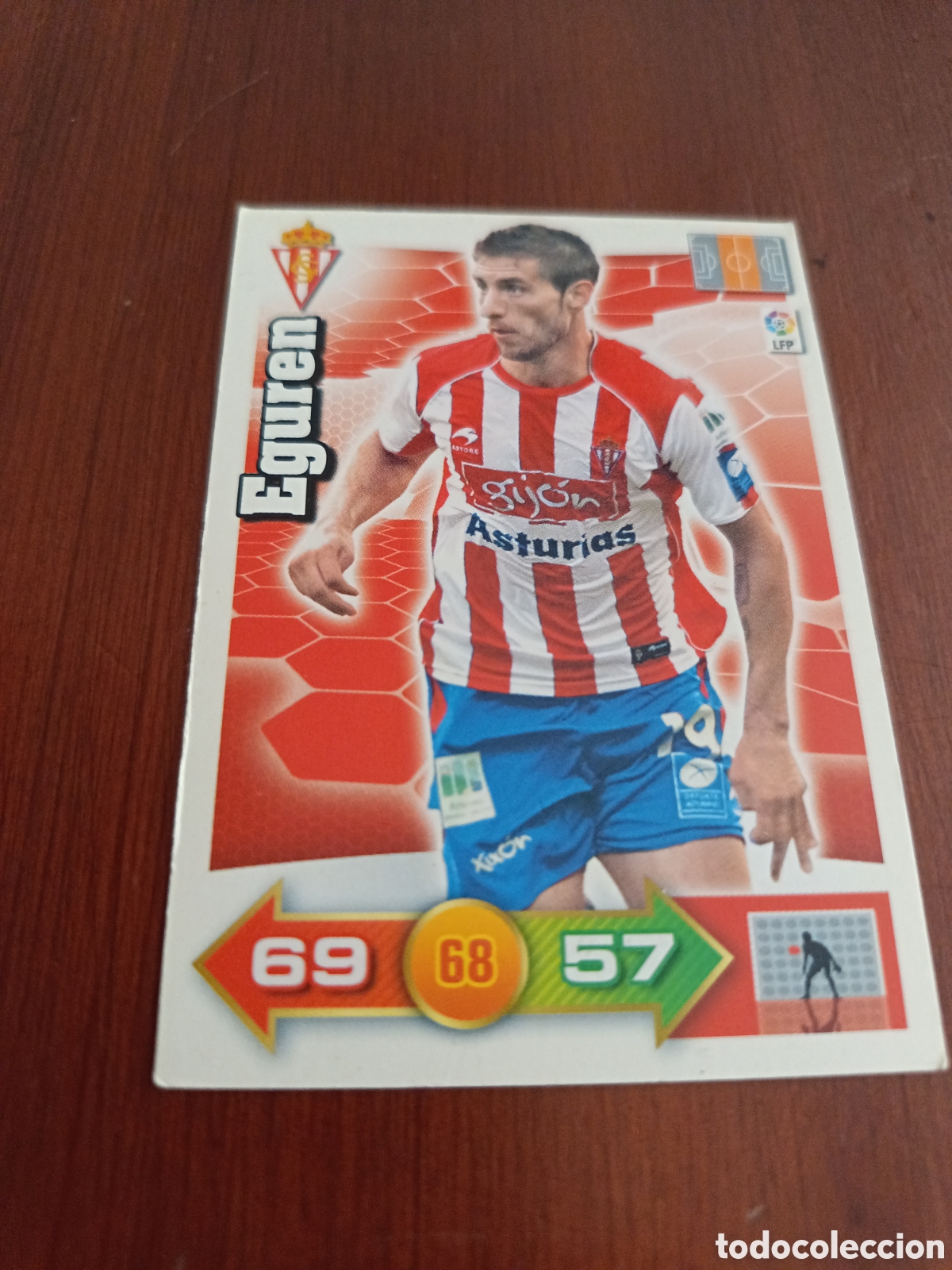 Football Stickers: Eguren Sporting de Gij&oacute;n