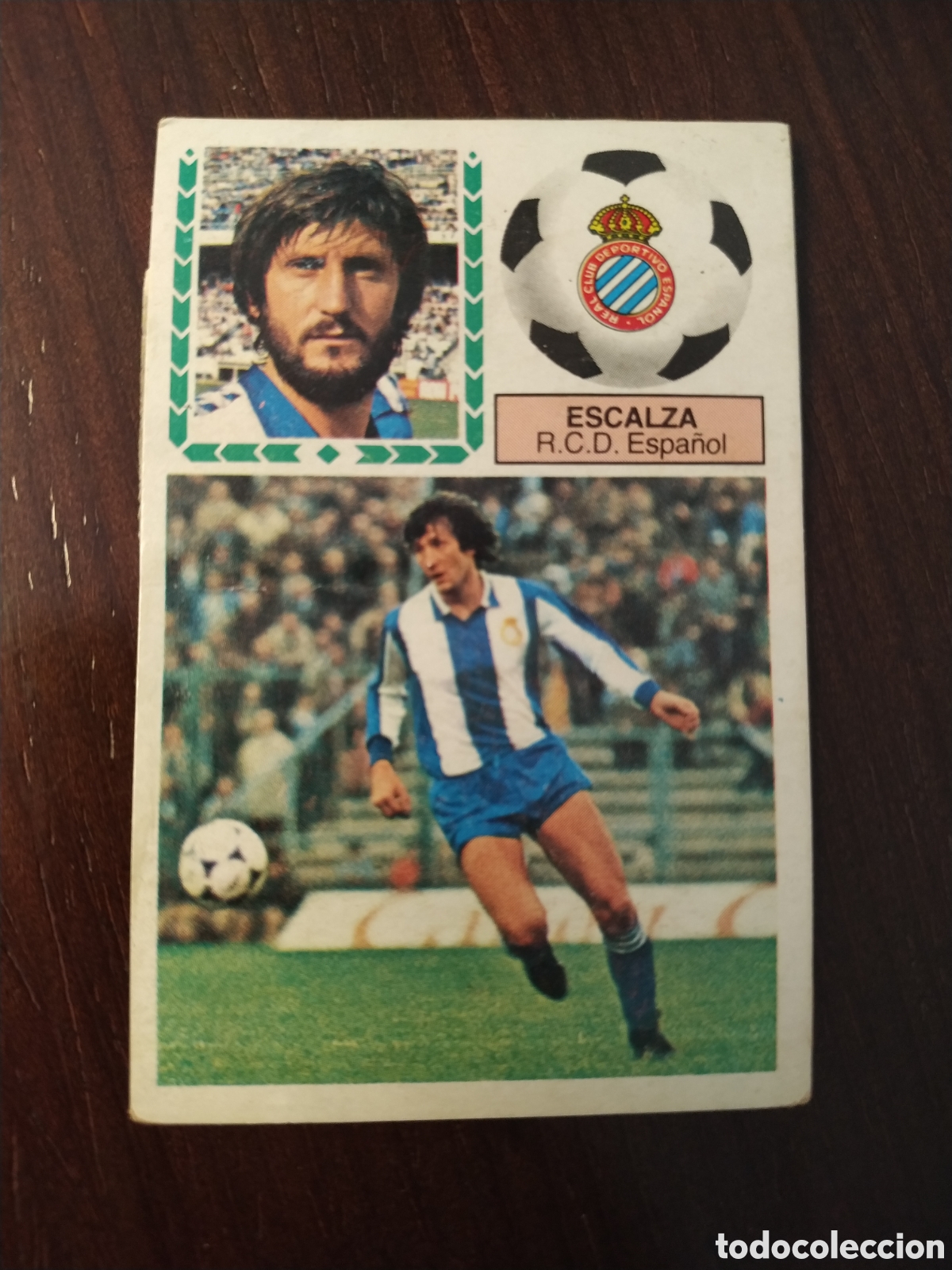 Cromos de f&uacute;tbol: Escalza baja Espa&ntilde;ol liga 1983 1984 83 84 ediciones este, despegado recuperado