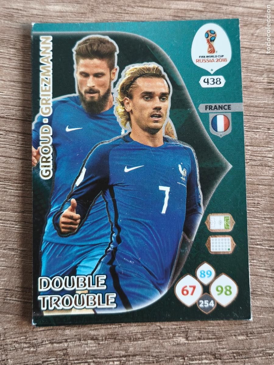 Football Stickers: giroud griezmann, rusia 2018 fifa world cup double trouble
