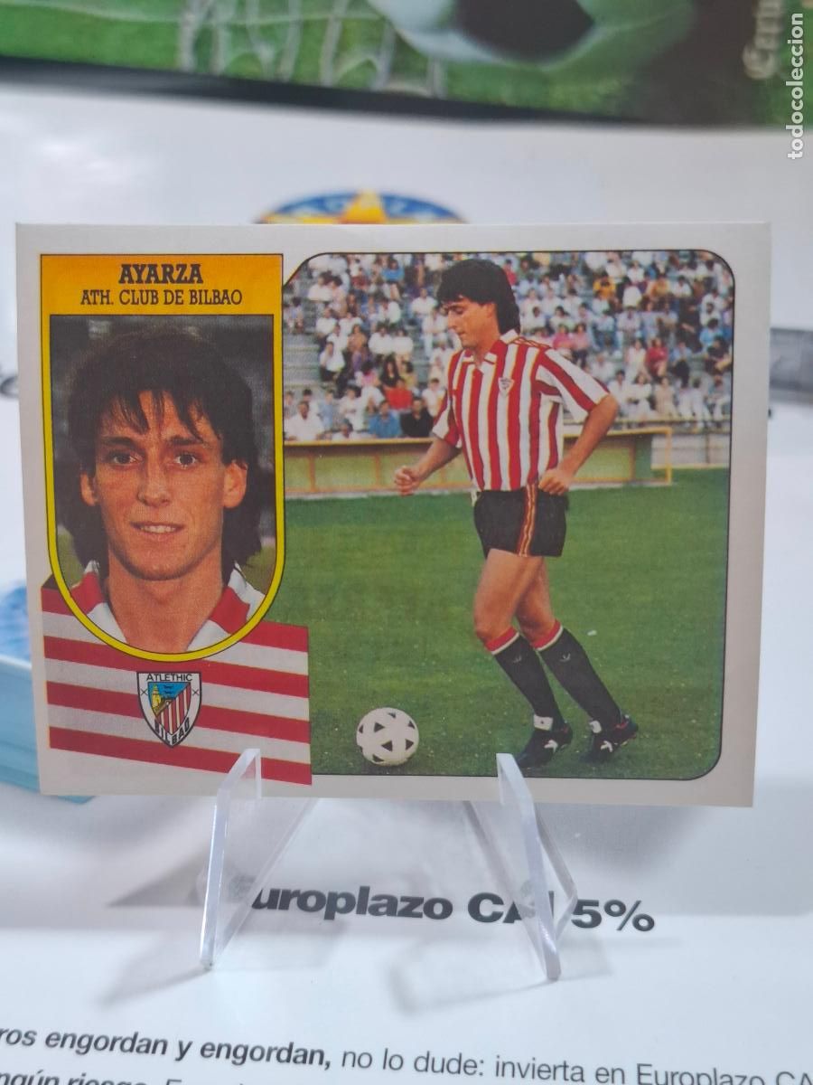 Football Stickers: AYARZA ADHESIVO ATHLETIC BILBAO FICHAJE 10 LIGA 1991 1992 LIGA 91 92 EDICIONES ESTE NUNCA PEGADO