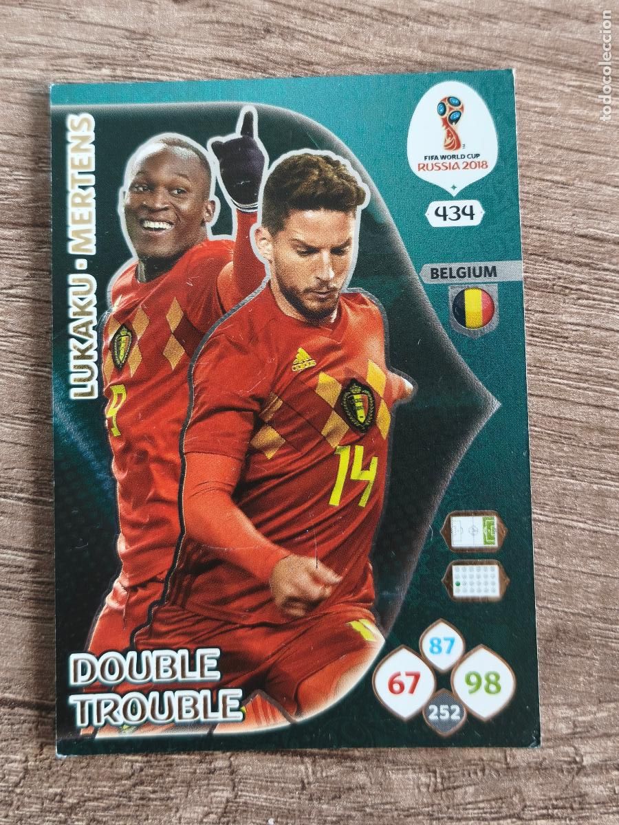 Football Stickers: lukaku mertens, rusia 2018 fifa world cup double trouble