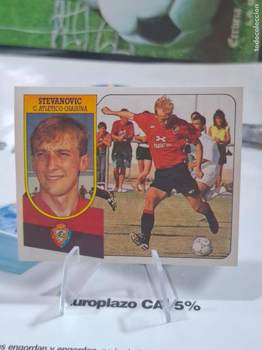 Football Stickers: STEVANOVIC ADHESIVO OSASUNA FICHAJE 28 LIGA 1991 1992 LIGA 91 92 EDICIONES ESTE NUNCA PEGADO