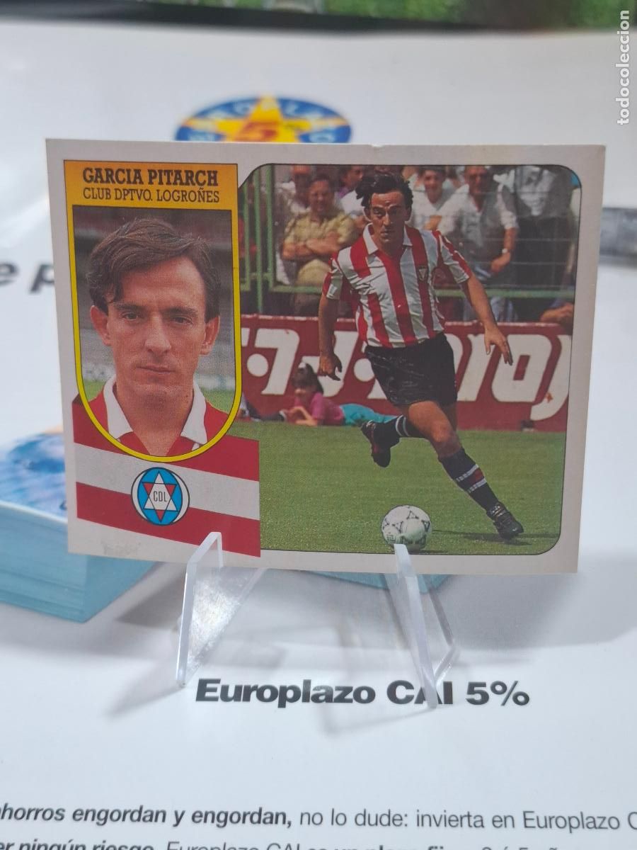 Cromos de Futebol: GARCIA PITARCH COLOCA LOGRO&Ntilde;ES LIGA 1991 1992 LIGA 91 92 EDICIONES ESTE DESPEGADO