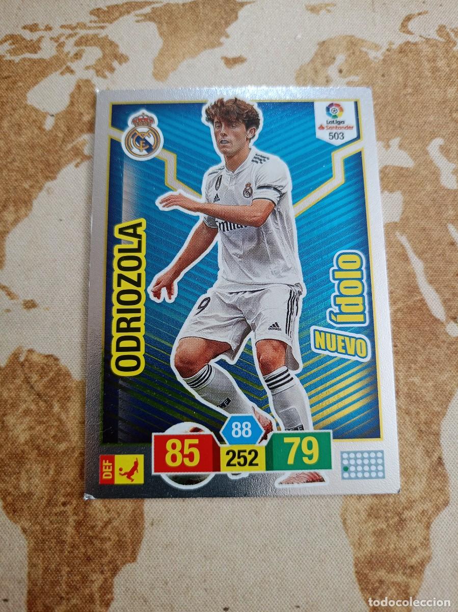 Cromos de f&uacute;tbol: # &Iacute;dolo 503 ODRIOZOLA Adrenalyn 2018-19