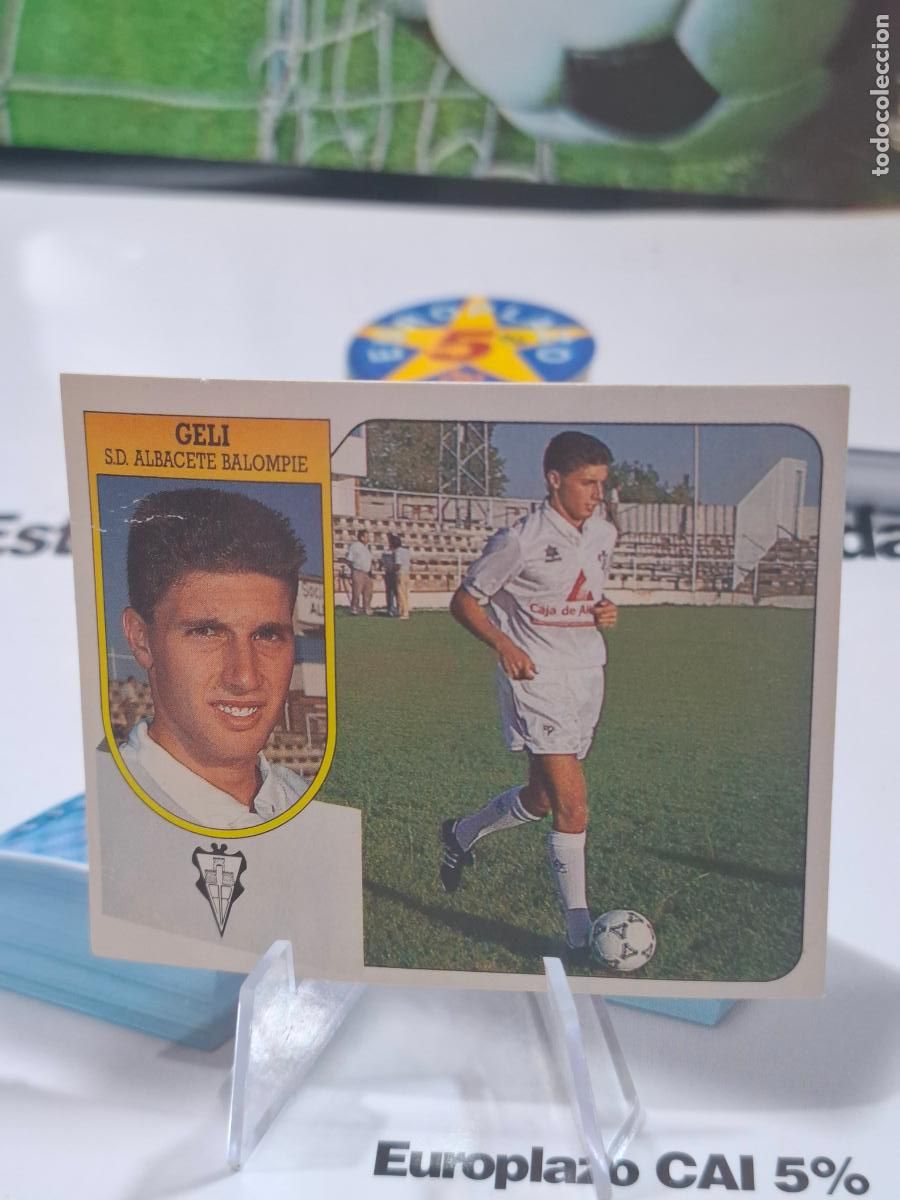 Cartes &agrave; collectionner de Football: GELI ALBACETE FICHAJE 34 LIGA 1991 1992 LIGA 91 92 EDICIONES ESTE DESPEGADO