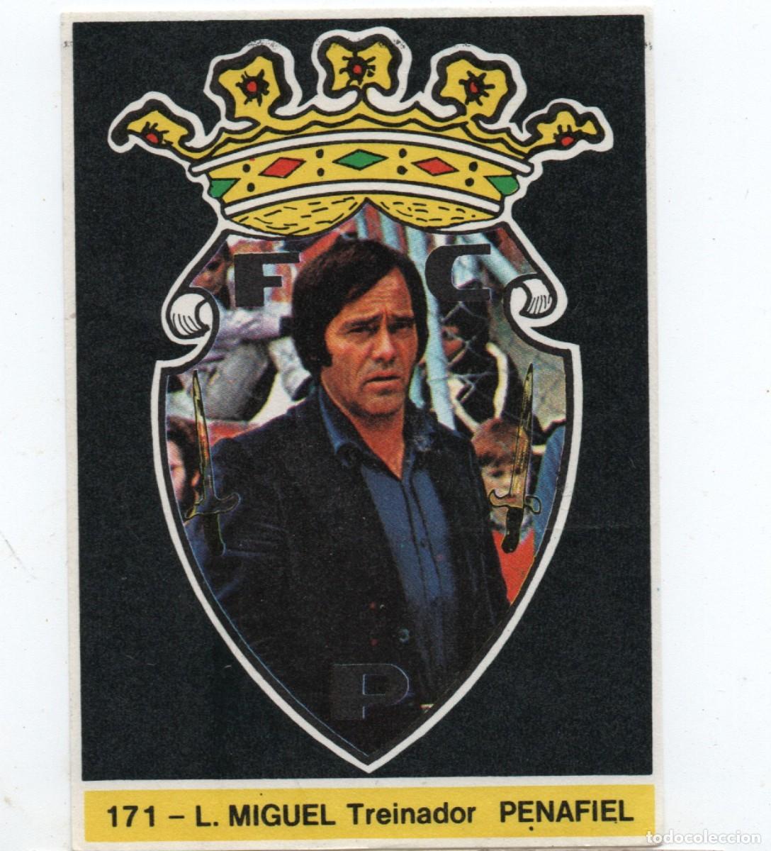 Cromos de f&uacute;tbol: PORTUGAL CROMO ANTIGO #171 L. MIGUEL TREINADOR - PENAFIEL
