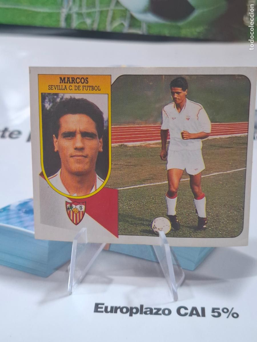 Cartes &agrave; collectionner de Football: MARCOS SEVILLA FICHAJE 26 LIGA 1991 1992 LIGA 91 92 EDICIONES ESTE DESPEGADO