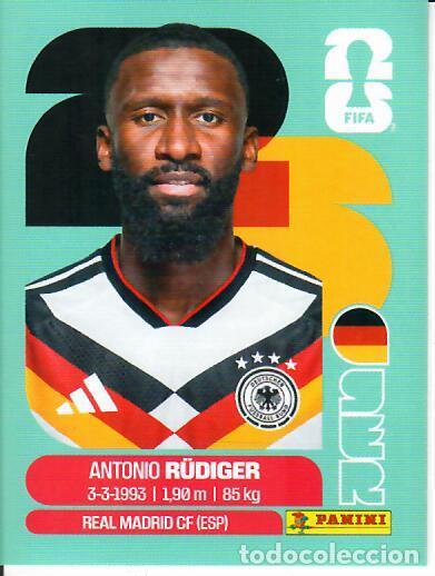 Cromos de f&uacute;tbol: CROMO PANINI MUNDIAL WORLD CUP 2026 - GER 6 - R&Uuml;DIGER - ALEMANIA