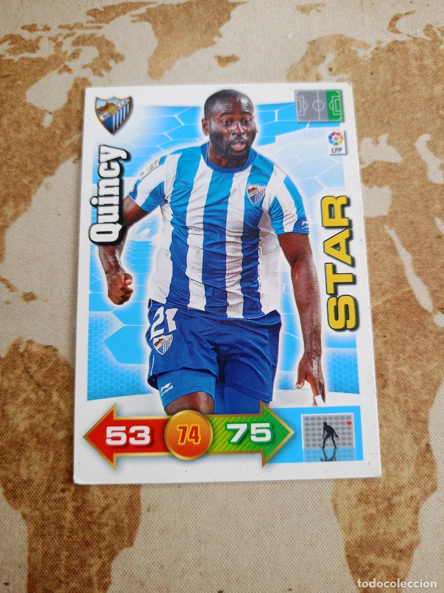 Cromos de f&uacute;tbol: # M&aacute;laga Star QUINCY Adrenalyn 2010-11