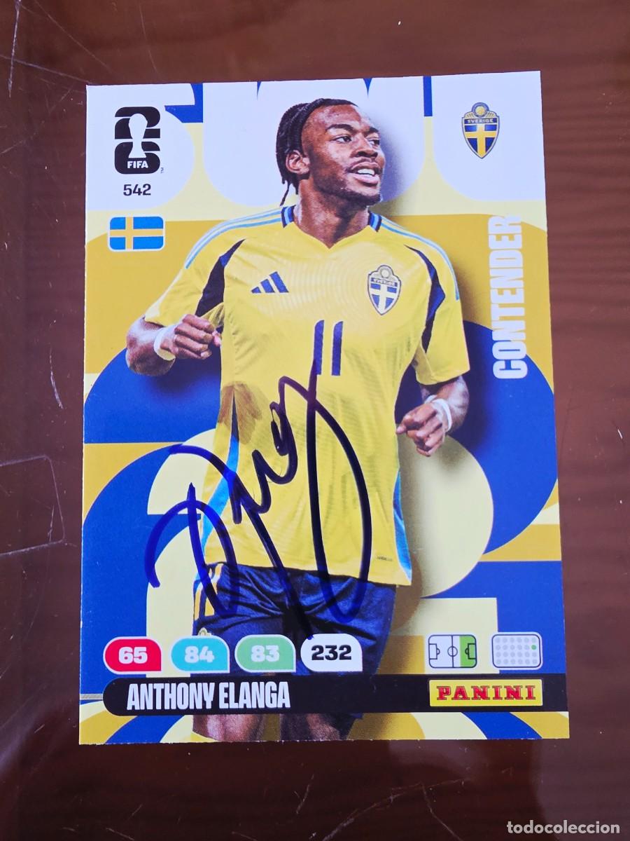 Cartes &agrave; collectionner de Football: Cromo firmado de Anthony Elanga con aut&oacute;grafo, Suecia, Manchester United