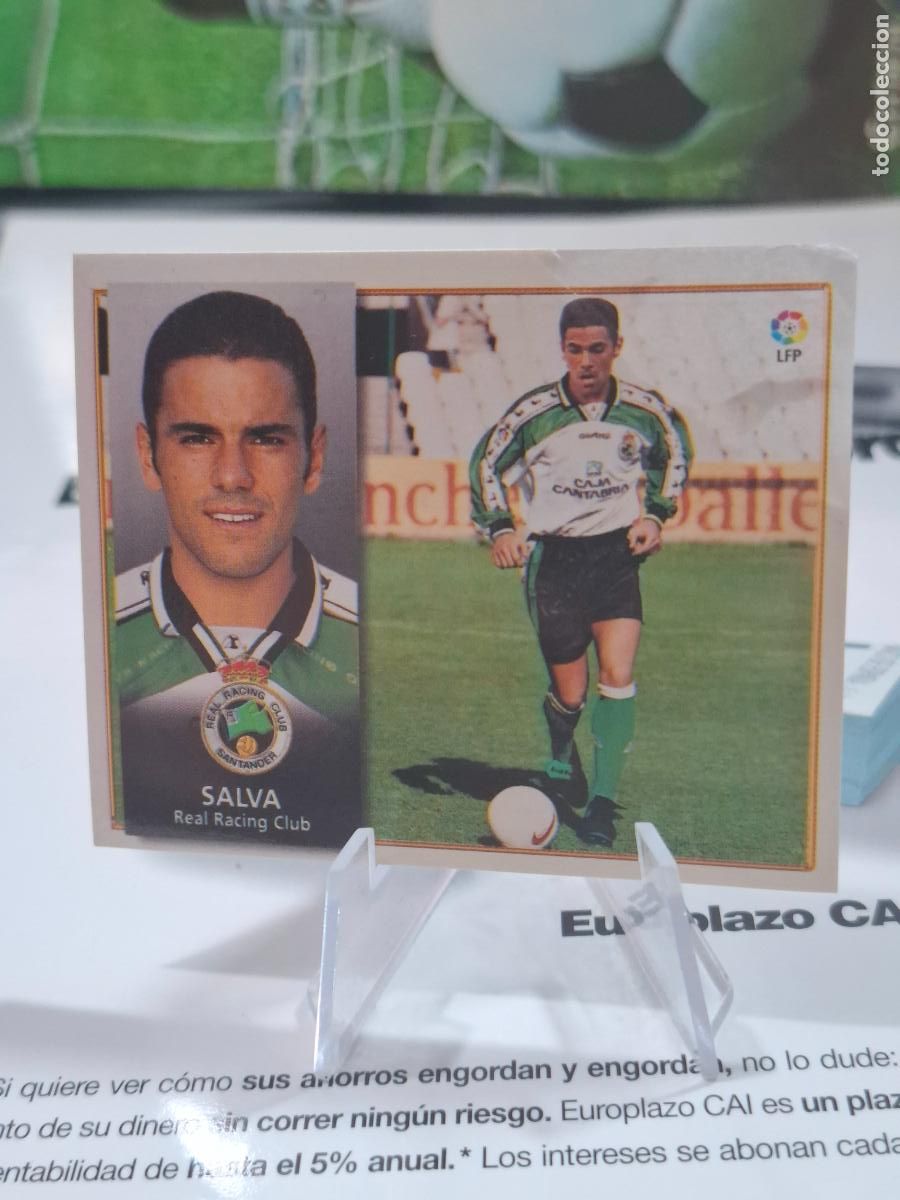 Cartes &agrave; collectionner de Football: SALVA RACING SANTANDER COLOCA LIGA 1998 1999 LIGA 98 99 EDICIONES ESTE VENTANA