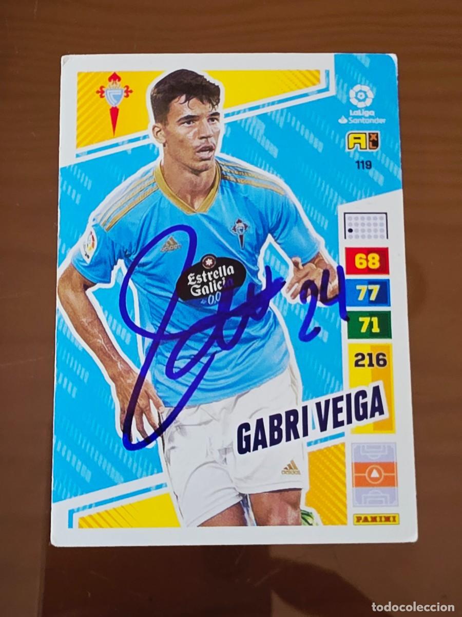 Figurine di Calcio: Cromo firmado de Gabri Veiga con aut&oacute;grafo, RC Celta de Vigo