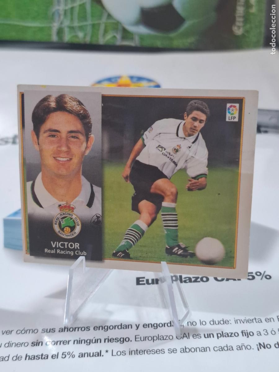 Cromos de f&uacute;tbol: VICTOR RACING SANTANDER COLOCA LIGA 1998 1999 LIGA 98 99 EDICIONES ESTE VENTANA