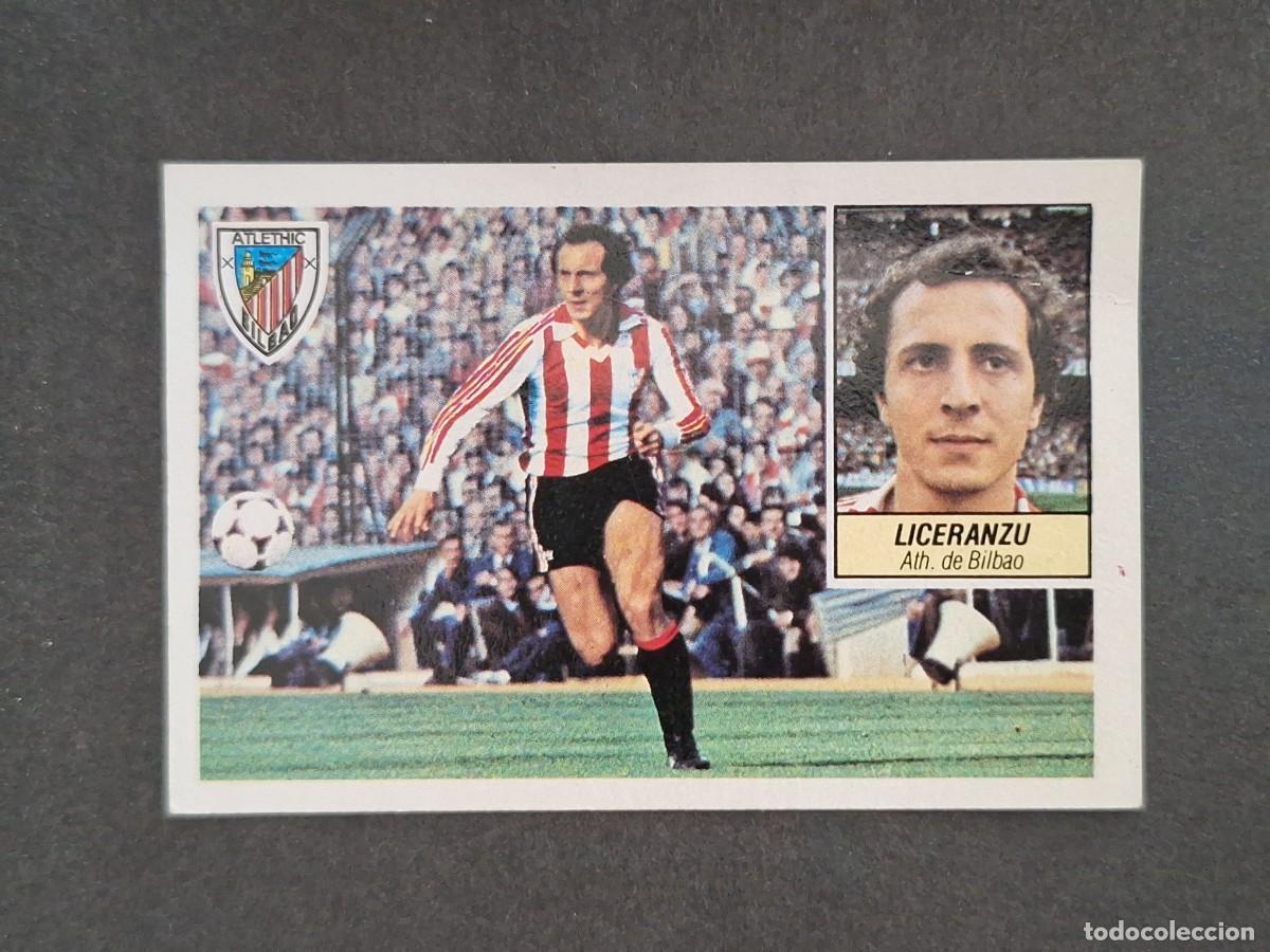 Cromos de f&uacute;tbol: L5 LICERANZU ATHLETIC CLUB DE BILBAO LIGA ESTE 1984 1985 84 85 DESPEGADO RECUPERADO